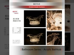 クリア アクリル家具 アクリル浴室 モダンでミニマリストな外観のために